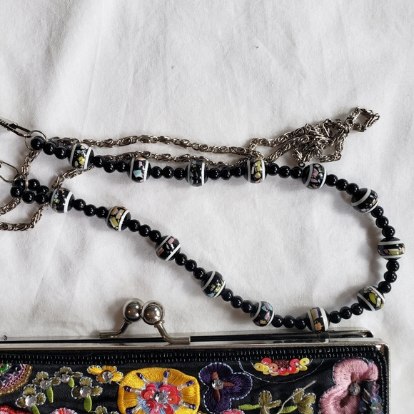 Embroidered beaded &Sequin Clutch - Picture 2 of 3